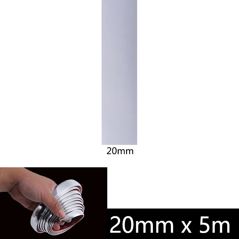 Blue Film Car Window Chrome Bright Strip Front Bumper Anti-Collision Strip Body Frame Body Modification Medium Mesh Trim Strip