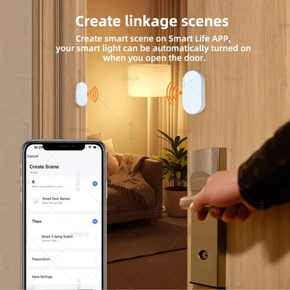 ZigBee Door Window Sensor Smart Home Security Protection Magnetic Contact Door Open Closed Detector Need Gateway Support Z2MQTT