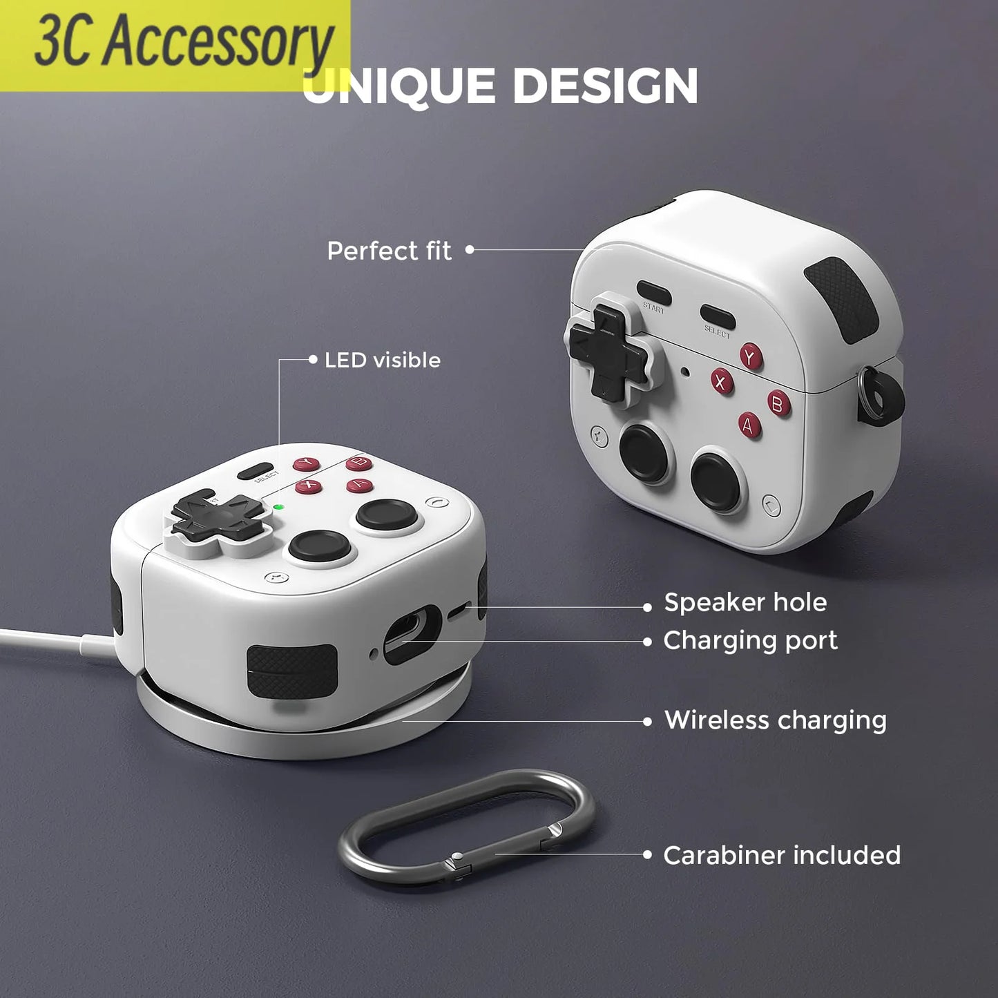 Case For Apple AirPods 4 With Lock Hard Earphone Protector Cover For Air Pods 4th Gen 2024 Case With Keychain ForAirPod Pro Case
