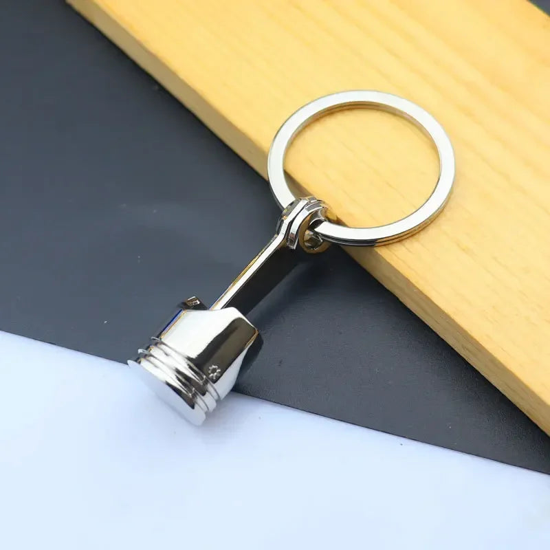 Creative Mini Auto Parts Car Wheel Keychain Auto Enthusiast Metal Keyring Accessories Key Ring Chain for Men Woman Lover Gift