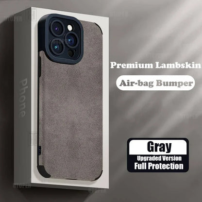 Advanced Business Suede Anti-slip Phone Case For iPhone 16 15 14 13 12 11 Pro Max 16 Plus Lens Full Protection Shockproof Cover