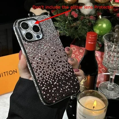 17 16 15Pro Max Luxury Case Full Shinny Diamond Bumper Frame Cover for iPhone 17 16 11 12 13 14 15 Pro Max Xr 17 Air Cases