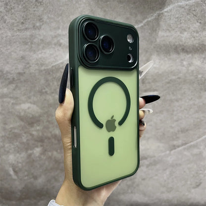 Matte Magnetic Translucent  Wireless Charge Phone Case For iPhone 17 Air 16 15 14 13 12 11 17 Pro Max Magsafe Must-Haves  Cover