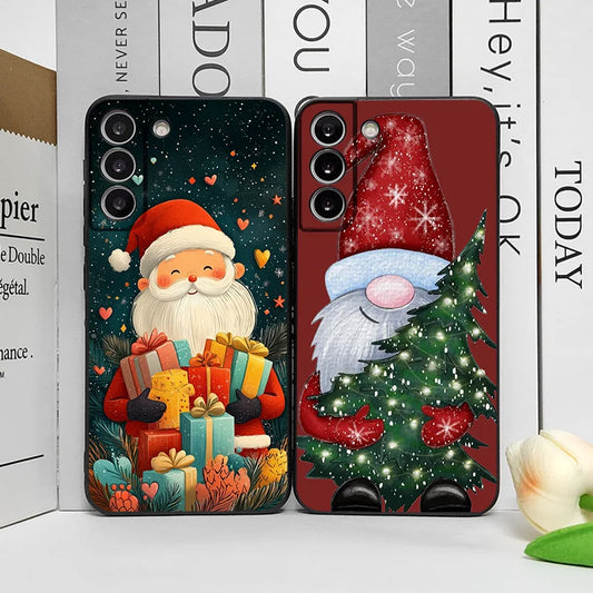 Merry Christmas Tree Santa Claus Pattern Phone Case for Google Pixel 9A 8A 7A 6A 7 PRO 8 9 Pro XL 5G Shockproof Soft Back Covers