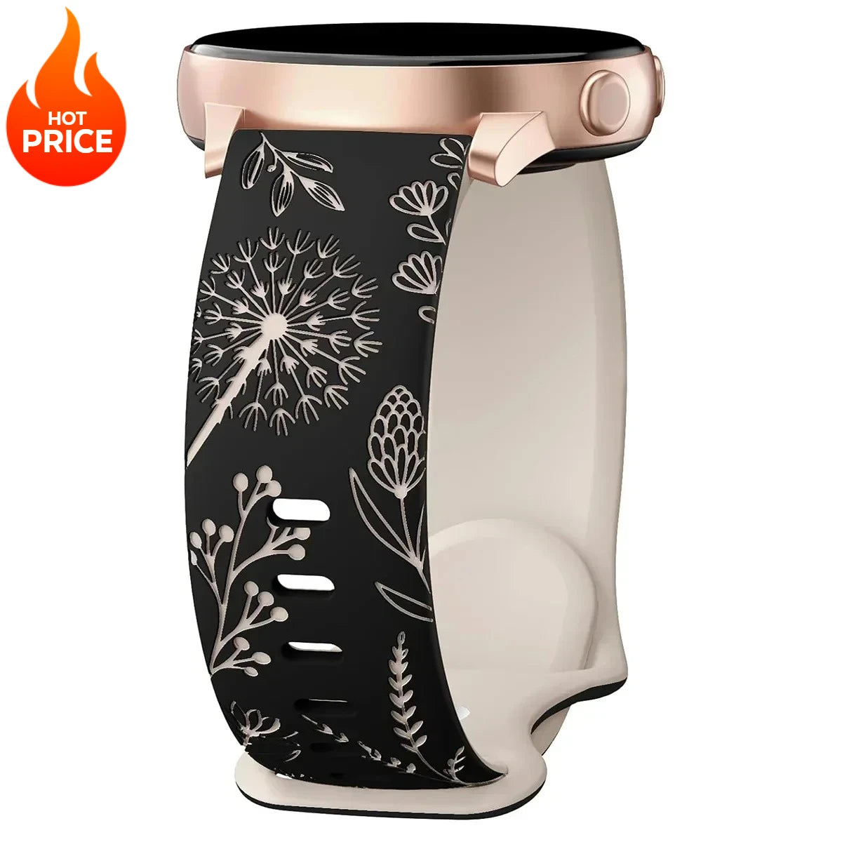 New Silicone Strap For Samsung Galaxy Watch 4/5/6/7 40mm 44mm 5 Pro 45mm Two-Tone Dandelion Band for Galaxy Watch 6/4 classic