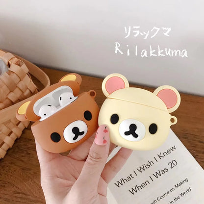 Rilakkuma For Airpods 1 2 3 4 Pro Pro 2 Silicone Earphone Case Accessories Cover