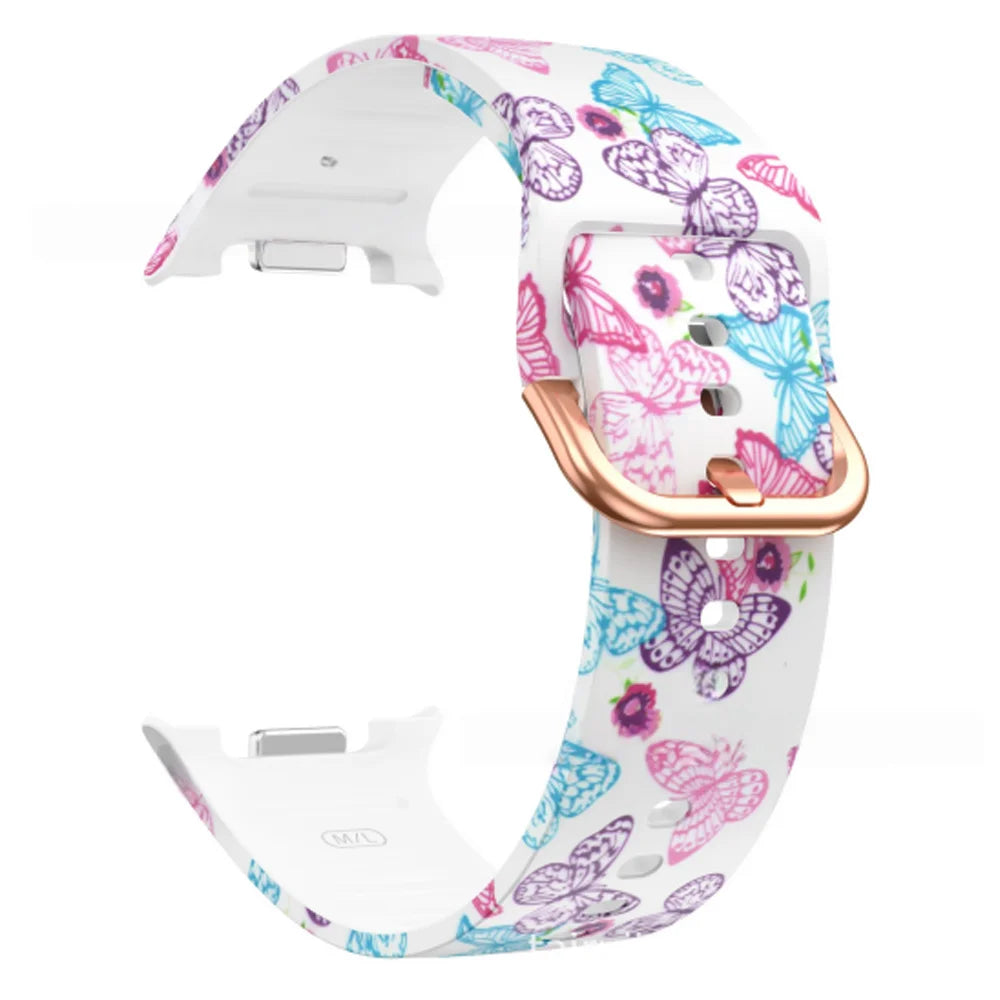 Printed Band for Samsung Galaxy watch 8/8 classic 46mm Strap Sport Silicone belt Bracelet Correa for Galaxy watch 8 40mm/44mm