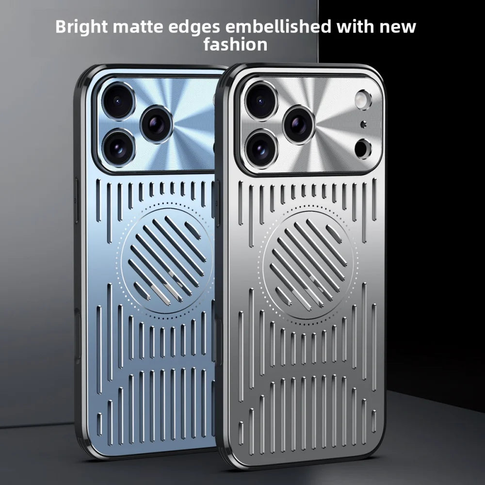 For Apple iphone 17 Pro Max Case Hard Magnetic Heat dissipation Back Cover Protective Case For iphone 17 16 15 14 13 12 Pro Max