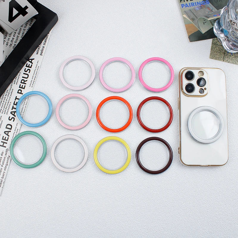 1PC High quality Round Mac Safe Magnetic Base Sticker for IPhone 16 15 14 13 12 11 Pro Max Magsafe Socket Pocket Grip Bracket