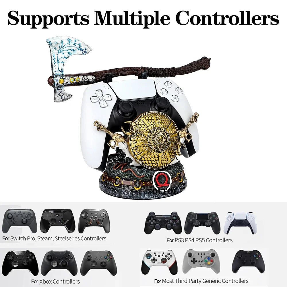 2025 New God of War Game For PS5/Xbox/PS4 Controller Creative Stand Unique Gamepad Holder Desktop Decoration Gaming Accessories