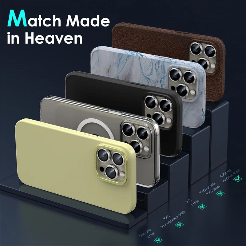 HD Clear Tempered Glass Camera Lens Protector for IPhone 16 15 14 13 11 Pro Max Plus 12 Mini 16Pro Ring Individual Lens Cover