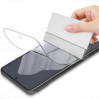 4-1Pcs Front Back Full Cover Screen Protector for Google Pixel 8 7 6 Pro Hydrogel Films for Google 7A 6A Accessories Sott Film