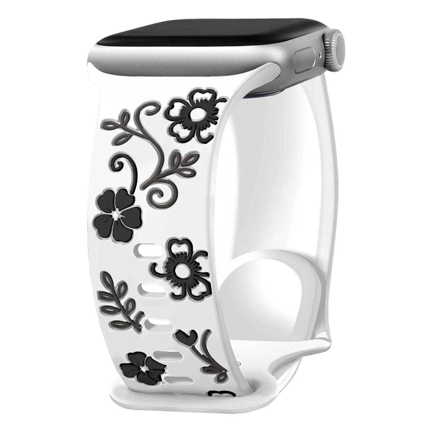 Engraved Strap For Apple Watch Band 11 10 42mm 46mm Silicone Correa Bracelet iWatch Series 10 9 8 7 SE 6 45/44/40mm Ultra2/3