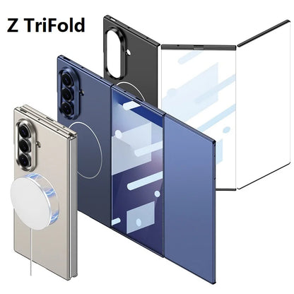 Magnetic Cover For Samsung Galaxy Z TriFold Case Hard Ultra-thin Full Edge Glass Screen Protector