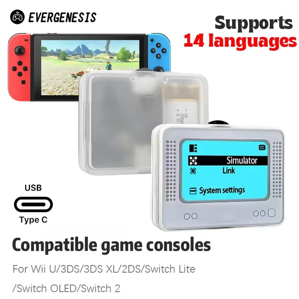 For Allmiibo Chargeable Intelligent Simulator Emulator Universal Writer for Nintendo Switch/IIU/3DS/Wiiu for AMIIBO Data Writing