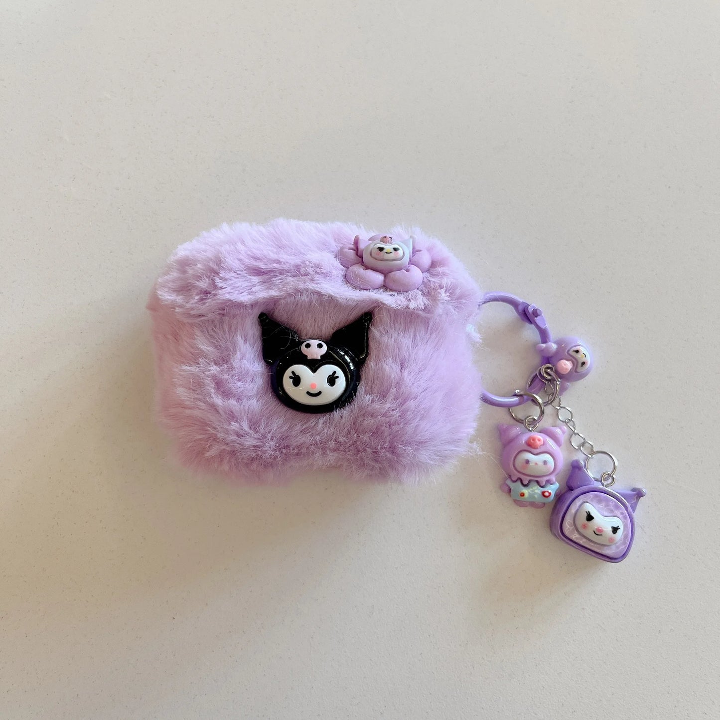 Kawaii Plush Case for Airpods 1/2 Pro 3rd Pro2 Sanrio Kitty Melody Kuromi Pochacco PomPurin Earphone Cover Anti-Fall Protection