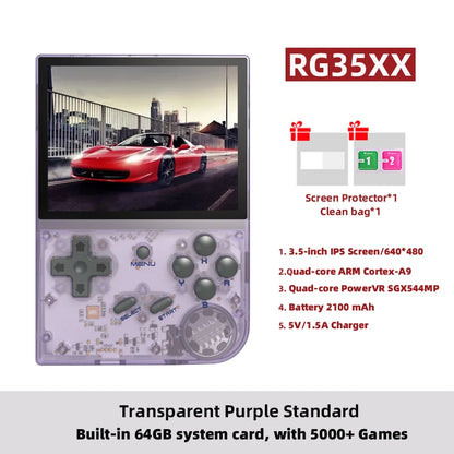 ANBERNIC RG35XX Plus/RG35XX Retro Handheld Game Console 3.5″ IPS Screen Linux Portable Video Game Player Support HD-M-I TV Output