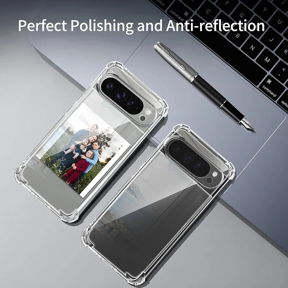 For Google Pixel 10 9 8 7 6 Pro XL 9a 8a 7a 6a Transparent Shockproof Silicone Clear Case Airbag Back Cover