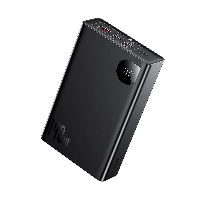 Baseus 140W Power Bank 24000mAh Fast Charging Portable Battery Charger 3 Output Ports for iPhone 16 Pro Max Notebook Tablet