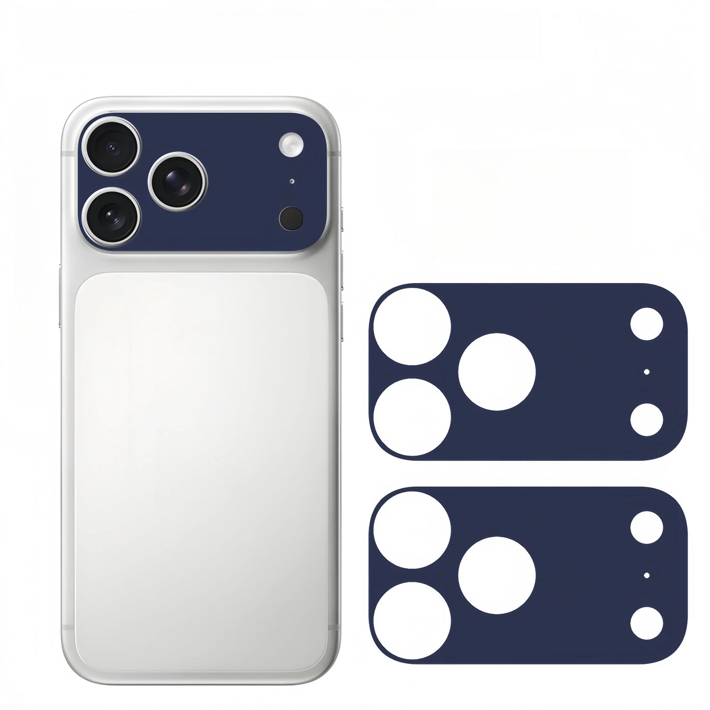 2PCS Plain Color Lens Skin sticker For IPhone 17 Pro Max 17Pro 17 Air Full Cover Anti Scratch Matte Back Camera Protective Flim