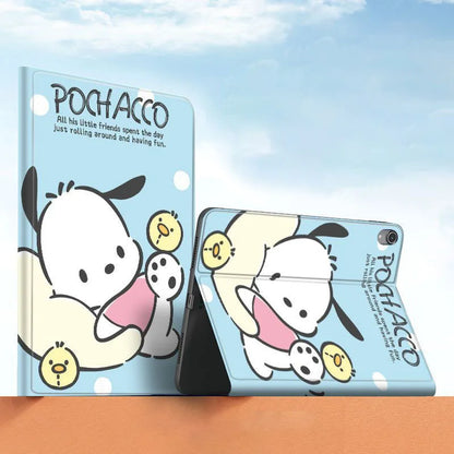 Sanrio Pochacco Silicone Case For iPad Pro 11 10.5 Air 5 4 10.9 10.2 8th 7th Generation for iPad Mini 5 4 7.9 Funda Smart Cover