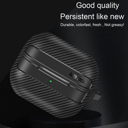 2024 New TPU Cover For Samsung Galaxy Buds 3 Pro Buzz 3 Pro Buds3 Pro Case Carbon Fibre Pattern PC Protective Cases With Hook
