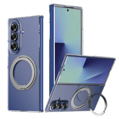 For Samsung Galaxy Z Fold 7 6 Case Protective Clear Magsafe Holder Anti-Scrach Back Cover