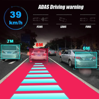 Car DVR Dash Cam Full HD 1080P Dash Cam For DVD Android Player ADAS LDWS Navigation Unit Auto Audio Voice Alarm Video Recording