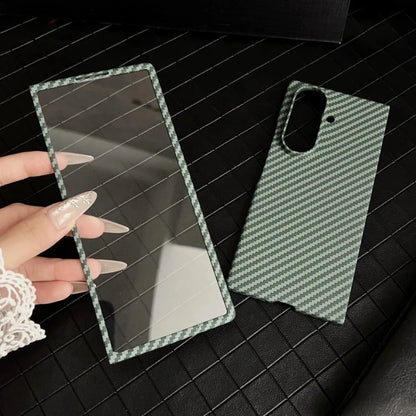 High-end Ultra Thin Carbon Fiber Phone Case for Samsung Galaxy Z Fold 7 6 5 4 3 Magsafe Wireless Charging Screen Protector Cover