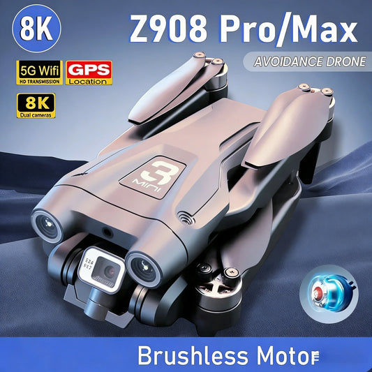 Original Z908 Pro /MAX 8K Drone ESC Professional 4K Dron Optical Flow Localization 3sided Obstacle Avoidance Quadcopter Toys