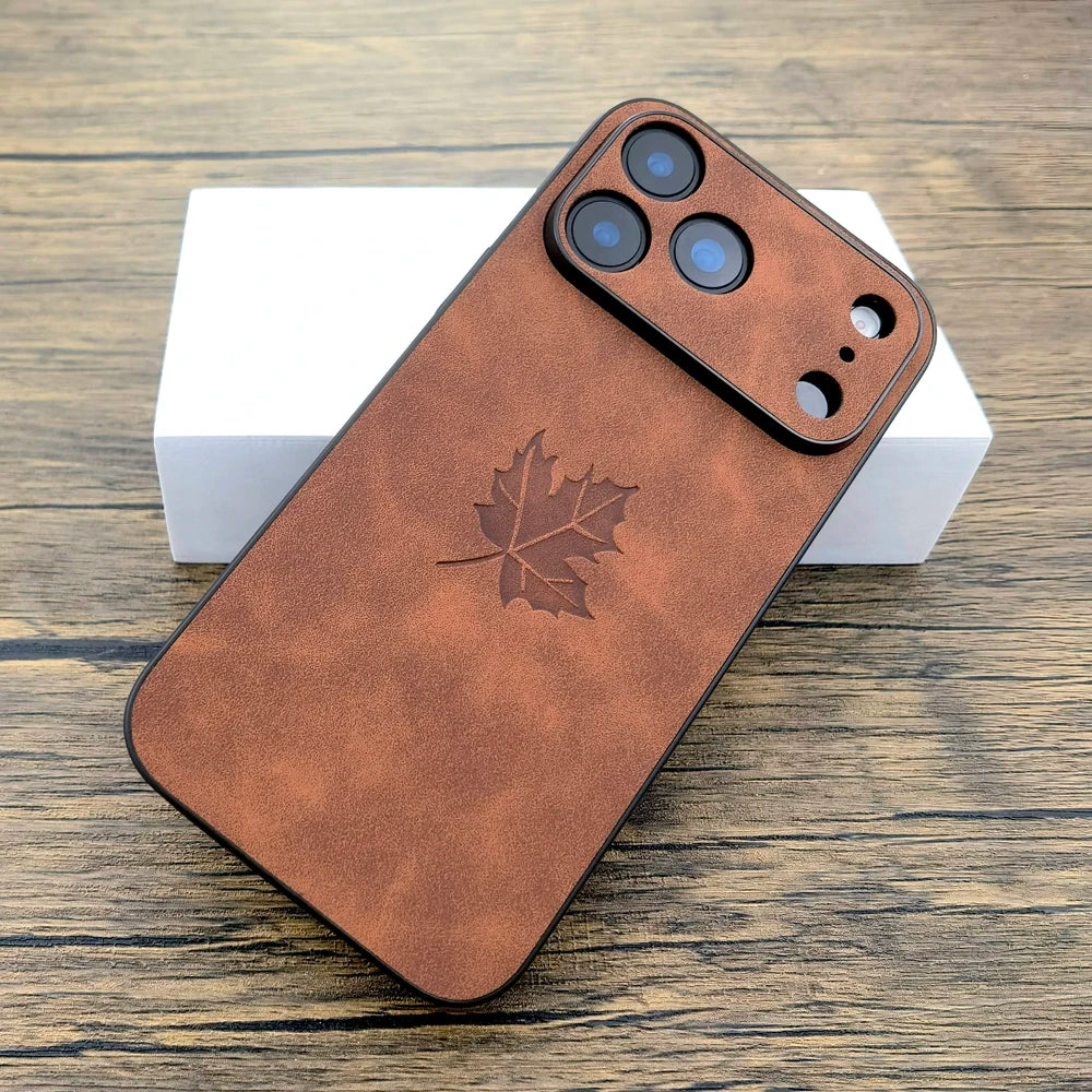 Luxury Leather Retra Case For iPhone 17 Air 16 15 14 13 12 11 Pro Max 16E 17Pro iPhone17 Comfortable Touch Feeling As Skin Cover