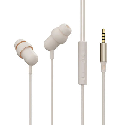 VAORLO 3.5MM AUX /Type C Digital Chip Wired Sleeping Earphones With Microphone Wire Control In Ear Headset For Samsung iPhone 15
