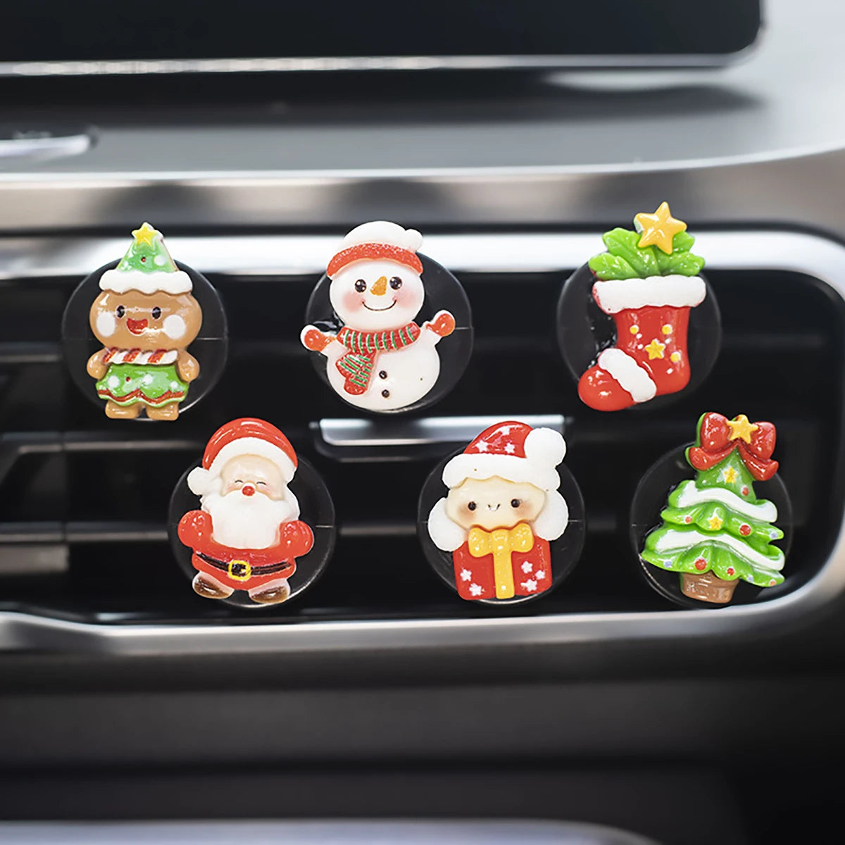 6-piece new Christmas car perfume clip car fragrance clip Christmas car fragrance decoration holiday gift