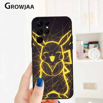 Pikachu Charizard Mimikyu Phone Case For Samsung Galaxy S25 S24 S22 S23 Ultra S21 S20 Plus 5G Protective Silicone Funda