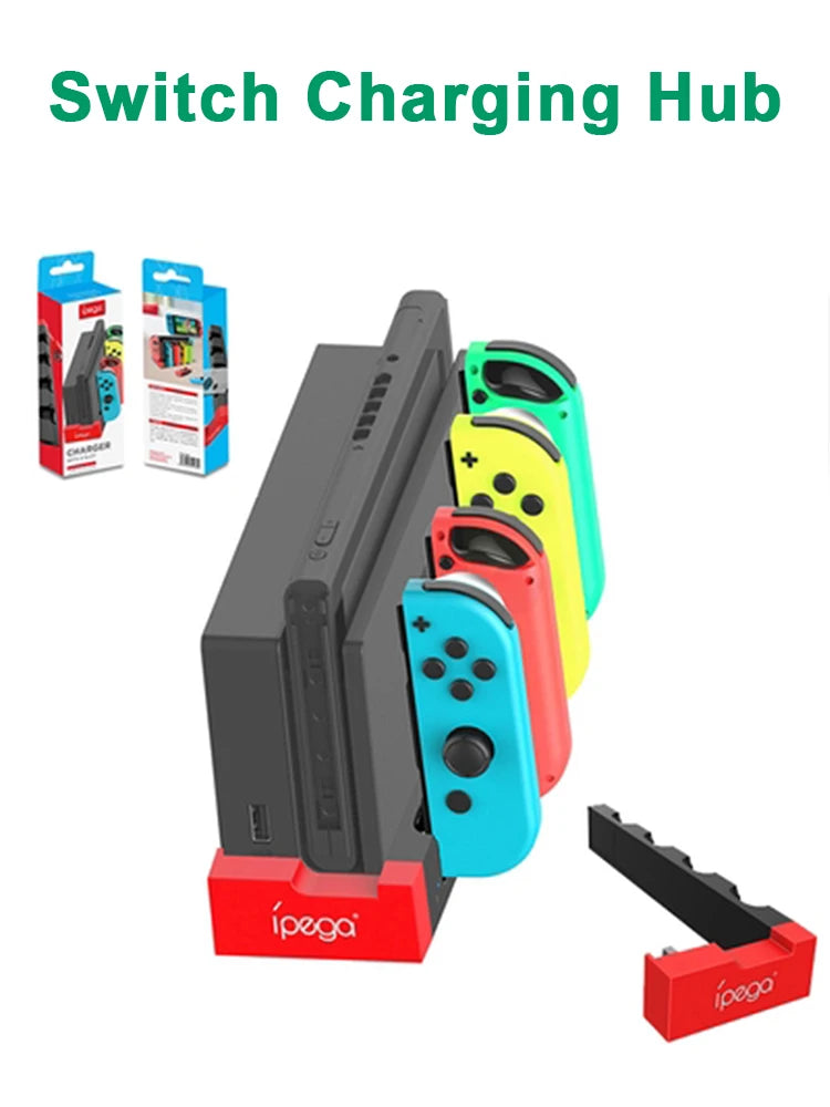 for NS Switch JoyCon Charging Dock Hub USB Controller Charger Dock Stand Station Holder Switch NS JoyCon Game Charging Hub