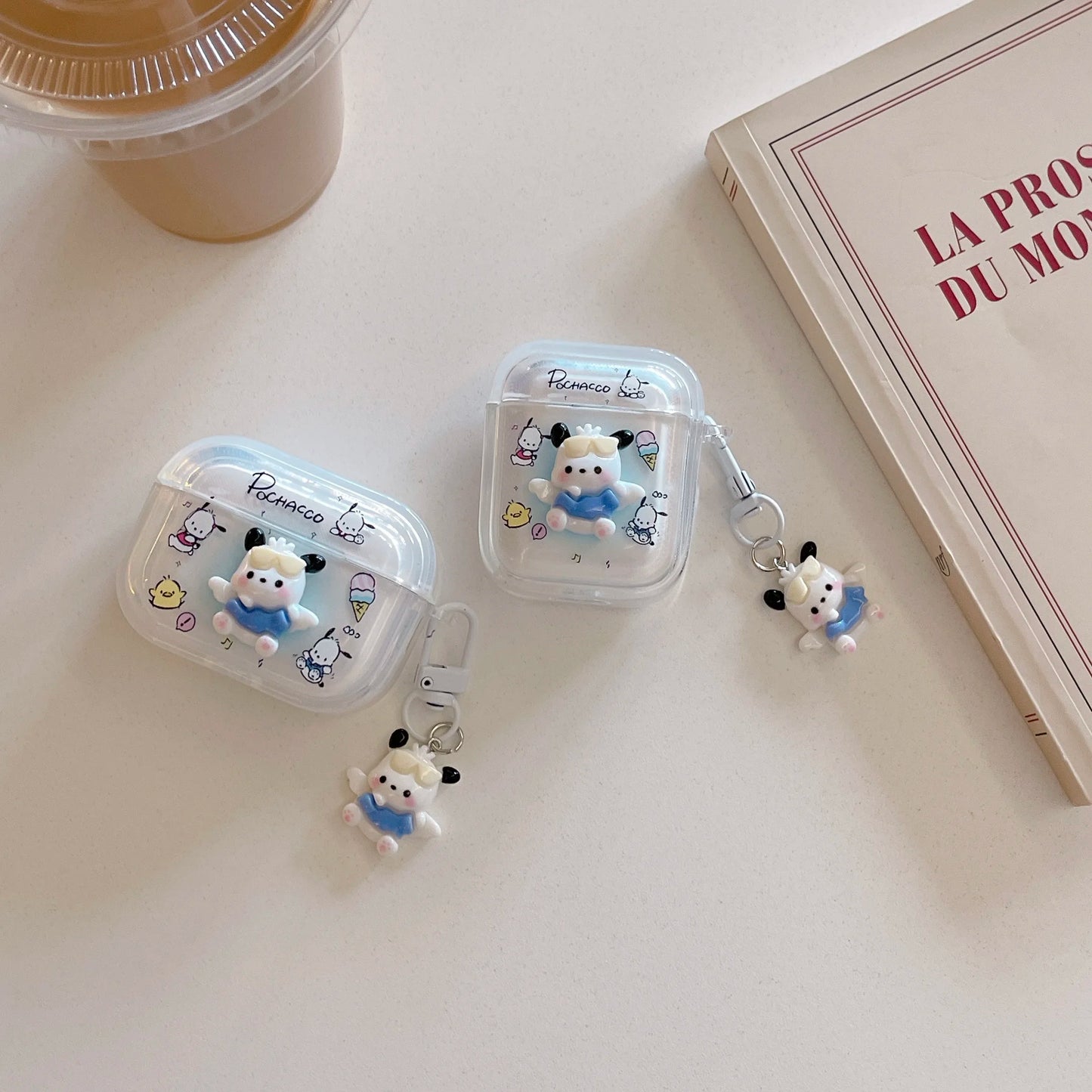New style Holiday Gift Sanrio Cute Pochacco Cartoon Anime, Plastic drop-proof headphone case For Airpods 4, 1, 2, 3, Pro, Pro2