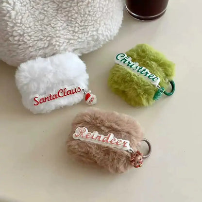 For AirPods Pro 3 Airpod 4 3 2 1 Pro2 Case Cute Christmas Tree Santa Claus Reindeer Bluetooth Earbuds Protective Earphone Cover