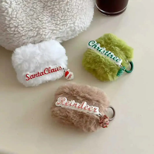 For AirPods Pro 3 Airpod 4 3 2 1 Pro2 Case Cute Christmas Tree Santa Claus Reindeer Bluetooth Earbuds Protective Earphone Cover