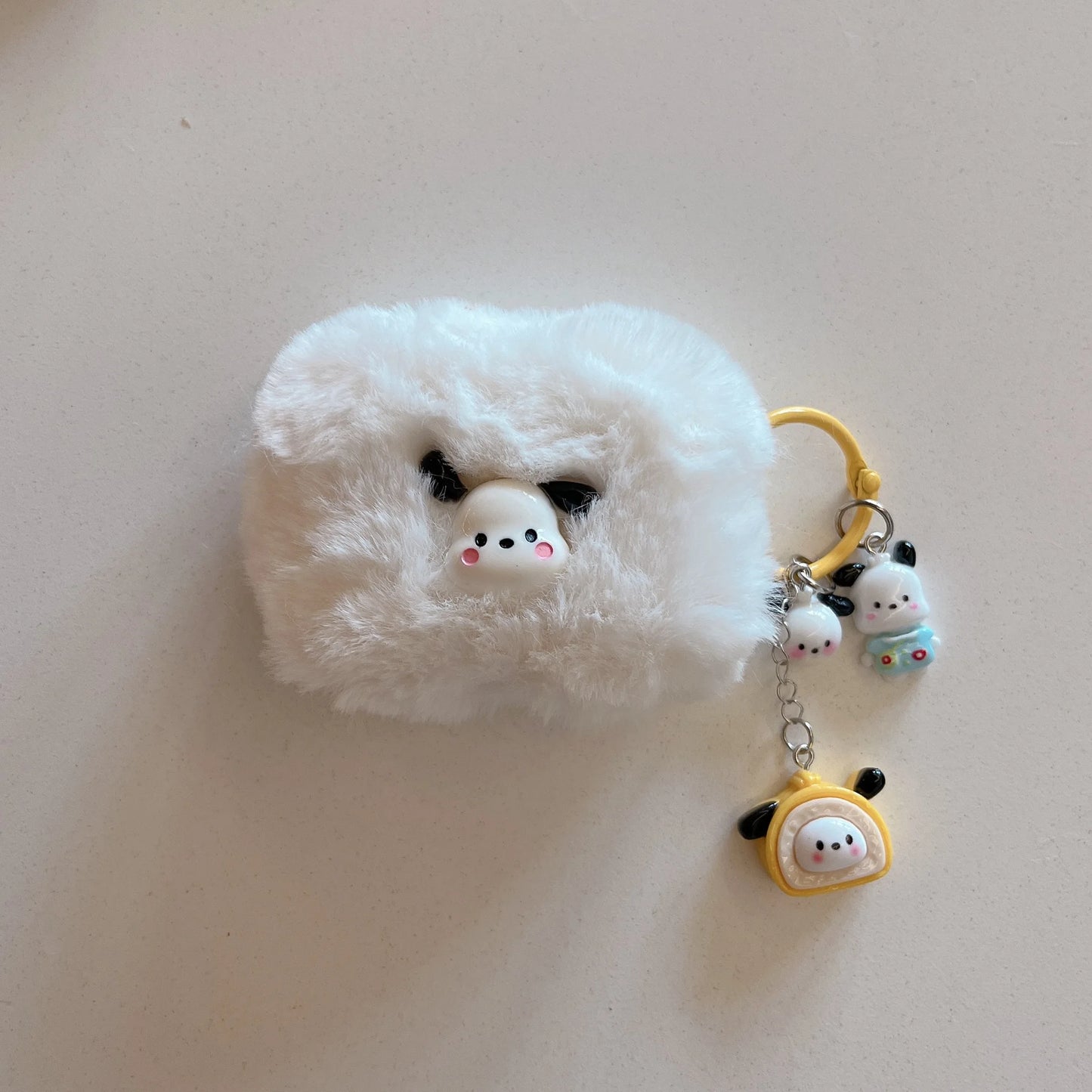 Kawaii Plush Case for Airpods 1/2 Pro 3rd Pro2 Sanrio Kitty Melody Kuromi Pochacco PomPurin Earphone Cover Anti-Fall Protection