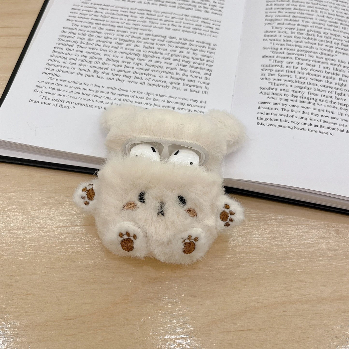Cute Bear Soft Furry Plush Earphone Case For Apple AirPods 3 Pro 2 Headphones Soft Silicone Funda For air pods 1 2 Headset Cover