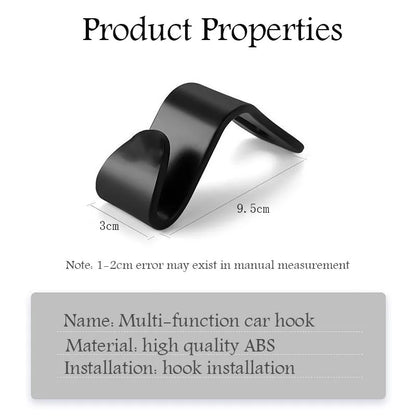 Multifunctional car seat headrest hanger bag hook organizer bracket for Fiat Ducato 500 500L Panda Grande Punto car accessories