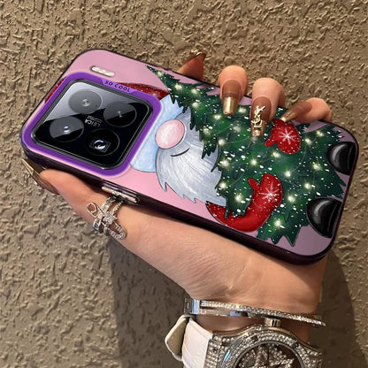 Santa Claus Frosted Case for Xiaomi Mi 15 14 14T 13 13T 12 12T 12X 12S 11 Lite POCO F6 F5 X6 X5 X3 M6 Pro 5G 4G M5S Hard Cover