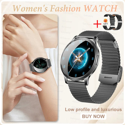 2025 New Smart Watch For Women Gift 1.32 Inch Full Touch Screen Sports Fitness Watches Bluetooth Calls Digital Smartwatch Ladies