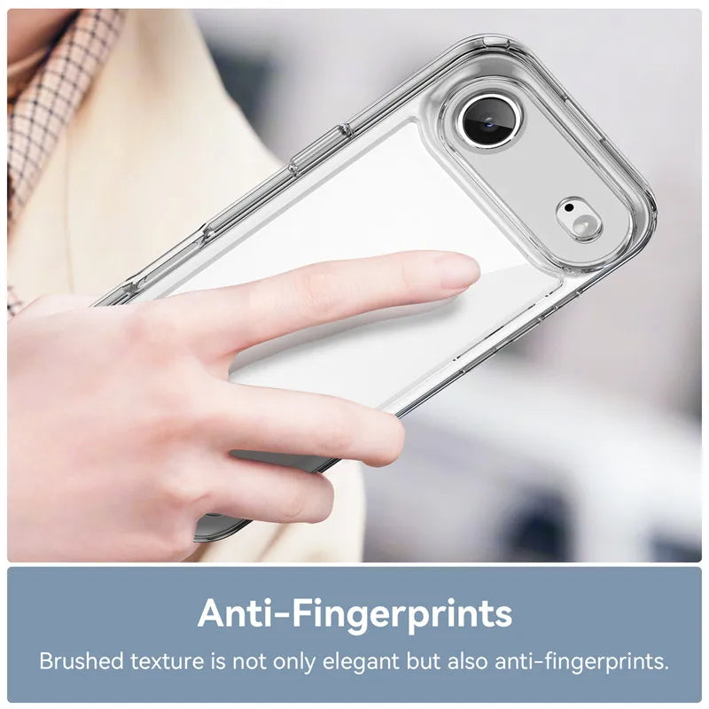 For iPhone Air Case For apple iPhone Air 17 Air Cover Bumper Clear PC TPU Shockproof Silicon Protective Phone Cover iPhone Air