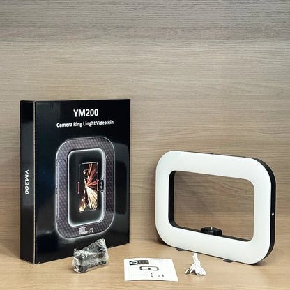 New Handheld Ring LED Rechargeable Fill light Portable Mobile Phone Live Broadcast Photography Desktop Selfie Light