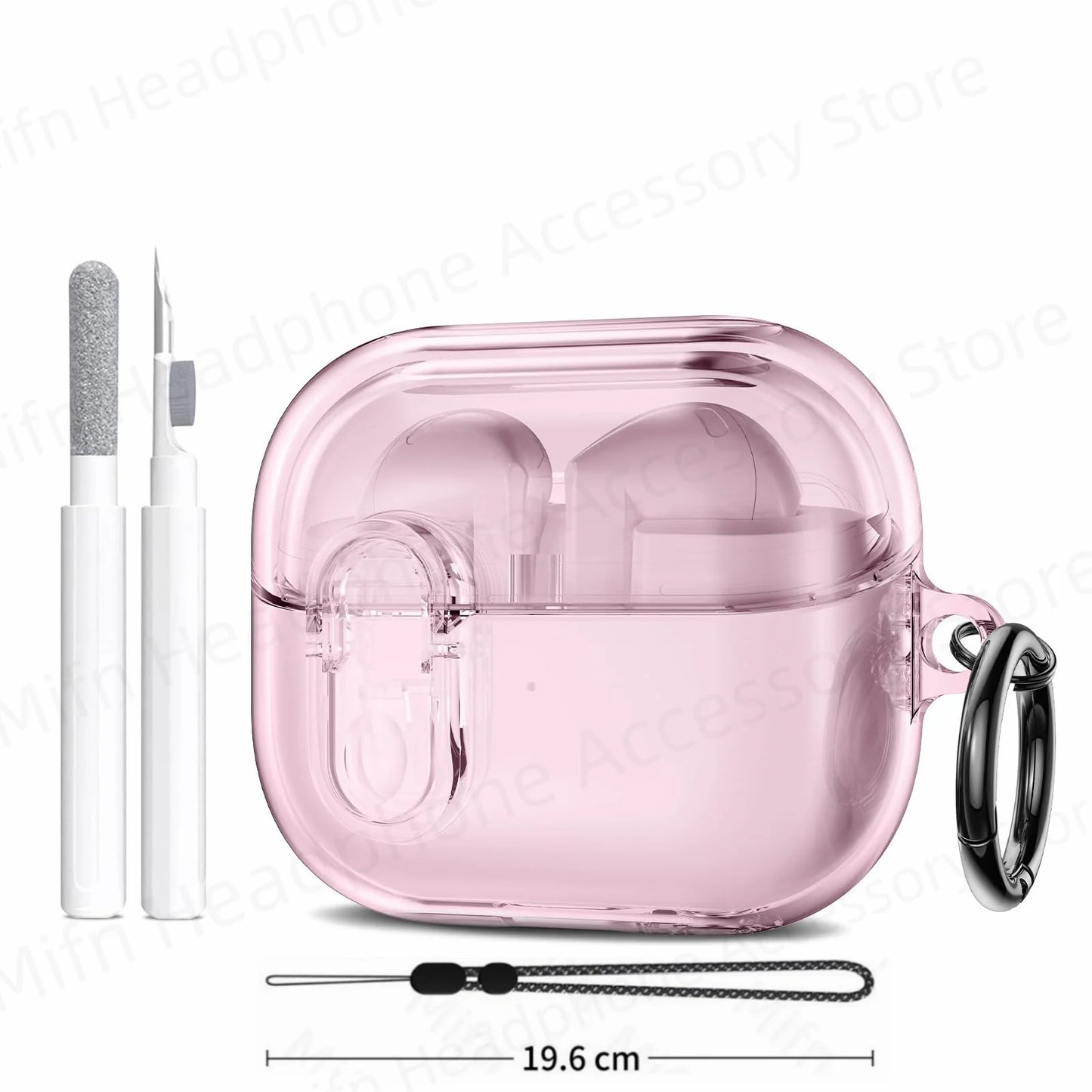2025 Cover for Buds Pro 3 Funda Buzz3 Pro Galaxy Samsung 3D Transparent Shell Simple Secure Lock Case for Galaxy Buds 3 Pro Capa