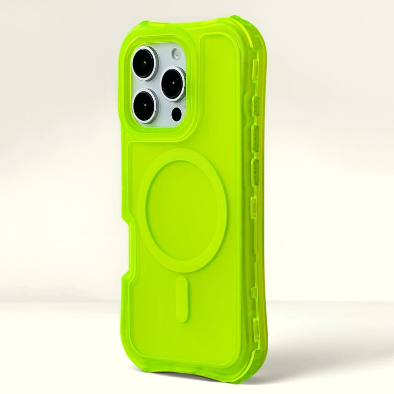 Frosted 3-in-1 MagSafe Phone Case for iPhone 16 17pro max 15 Pro 14 13 12 11 Magnetic Wireless Charging Hard PC Shockproof Cover
