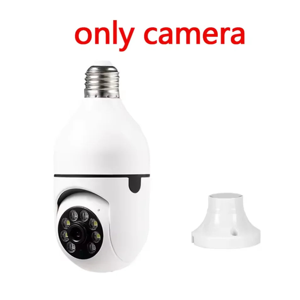 Bulb E27 Surveillance Camera Full Color Night Vision Automatic Human Tracking Zoom Indoor Security Monitor Wifi Mini IP Camera