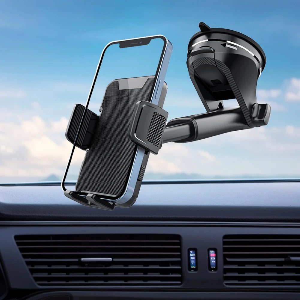 Gravity Sucker Car Phone Holder 360° Rotation Dashboard Mobile Phone Stand Universal Cell Phone Support for Trucks RVs Vehicles