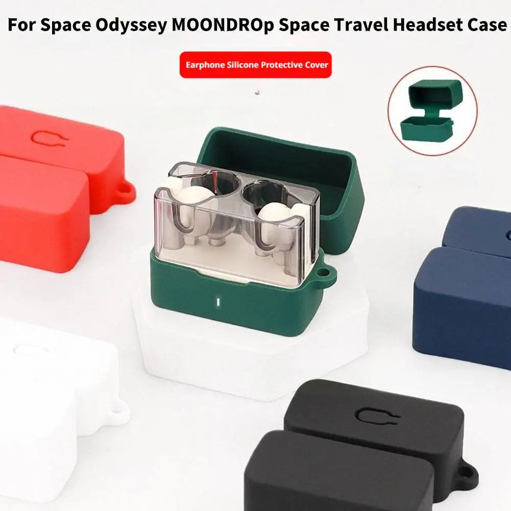 For MOONDROP Space Travel 2 Silicone Protective Case 2025 New Shockproof Earphone Cover for MOONDROP Protectors